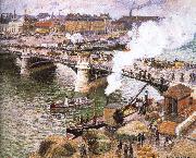 Camille Pissarro Rainy Rouen Germany oil painting artist
